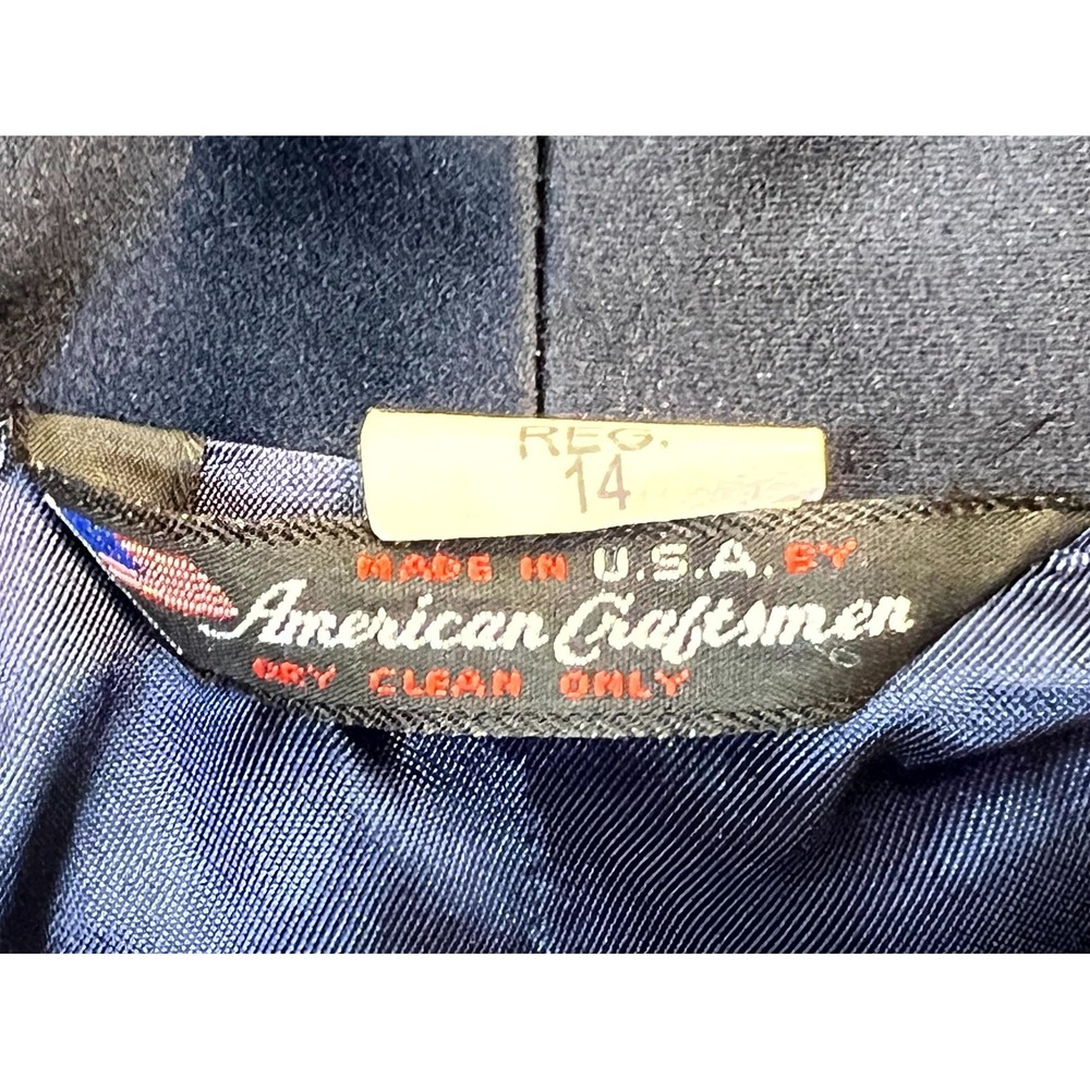 Vtg Patriot Styled by Weintraub Bros. Co Mess Dress Jacket Womens 14 Reg USAF - Picture 11 of 13